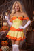 Wenrine Womens Orange Satin Princess Mini Dress
