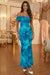Wenrine Womens Navy Off The Shoulder Dress