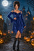 Wenrine Womens Navy Renaissance Fairy Dress