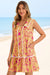 Wenrien Womens Orange Floral Collared Button Down Shirt Dress