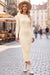 Wenrine Womens Apricot Sweater Maxi Dress