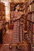 Wenrine Womens Red&Brown Plaid Midi Dress