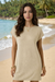 Wenrine Womens Apricot Casual Knitted Mini Dress