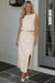 Wenrine Womens Apricot 2 Piece Skirt Sets