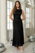 Wenrine Womens Black Sleeveless Maxi Dress