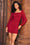 Wenrine Womens Red Bodycon Mini Dresses