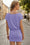 Wenrine Womens Violet Off the Shoulder Bodycon T Shirt Dresses