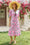 Wenrine Womens Rose Red Floral Swing Flowy Midi Beach Dress