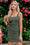 Wenrine Womens Army Green Ribbed Slim Bodycon Dress