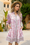 Wenrine Women's Fuchsia Floral Boho  Shirt Dresses