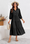 Wenrine Black Button Down Collared Maxi Dress