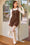 Wenrine Womens Brown Corduroy Overall Mini Dress