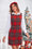 Wenrine Womens Red Plaid Christmas Overall Mini Dress
