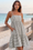 Wenrine Womens Black Strips Summer Striped Mini Dress