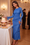 Wenrine Womens Blue Ruffle Maxi Dress