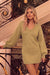 Wenrine Womens Brown Long Sleeve Sweater Dress
