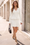 Wenrine Womens White V Neck Ruffle 2 Piece Outfits
