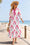 Wenrine Womens White Boho Floral Flowy Dresses