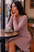 Wenrine Womens Red Bean Paste Embroidery Ribbed Dresses