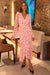 Wenrine Womens Pink Polka Dot Long Sleeve Maxi Dress