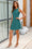 Wenrine Womens Bluish Gray Ribbed Knit A Line Tank Dress
