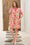 Wenrine Womens Yellow Floral Puff Sleeve V Neck Dress