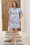 Wenrine Womens Violet Floral Puff Sleeve V Neck Dress