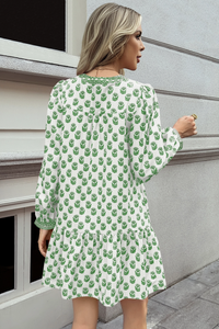 Wenrine Womens White Boho Babydol Mini Dress