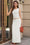 Wenrine Womens White Ruched Tank Tops Maxi Long Skirts Sets