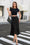 Wenrine Women Black Satin Lace High Low Hem Elegant Skirts