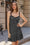 Wenrine Womens Black Spaghetti Strap Polka Dot Ruffle Dresses
