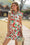 Wenrine Womens Red Floral Button Down Collared Ruffle Dress