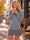 Wenrine Womens Grey Fringe Sweater Dress