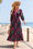 Wenrine Womens Black Boho Floral Flowy Dresses