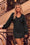 Wenrine Womens Black Long Sleeve Sweater Dress