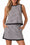 Wenrine Womens Black Gingham Tank Skirt Set