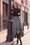 Wenrine Womens Black Ruffle Plaid Maxi Skirt
