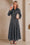 Wenrine Womens Black Long Sleeve Maxi Dress