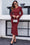 Wenrine Womens Burgundy Midi Sweater Dress