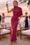 Wenrine Womens Burgundy Bodycon Maxi Dress