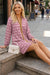 Wenrine Womens Burgundy Long Sleeve Dresses