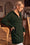Wenrine Womens Army Green Striped Sweater Dress