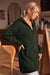 Wenrine Womens Army Green Striped Sweater Dress