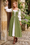 Wenrine Womens Army Green 2 Piece Lace Up Dress
