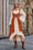 Wenrine Womens Caramel 2-Piece Renaissance Dress