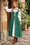 Wenrine Womens Green 2 Piece Lace Up Dress