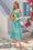 Wenrine Womens Green Smocked Tie Strap Ruffle A Line Dress
