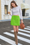 Wenrine Womens Olive Drab Corduroy A-line Short Mini Skirt