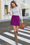 Wenrine Womens Fuchsia Corduroy A-line Short Mini Skirt
