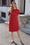 Wenrine Womens Burgundy Crewneck Fashion Basic Solid T Shirt Dress